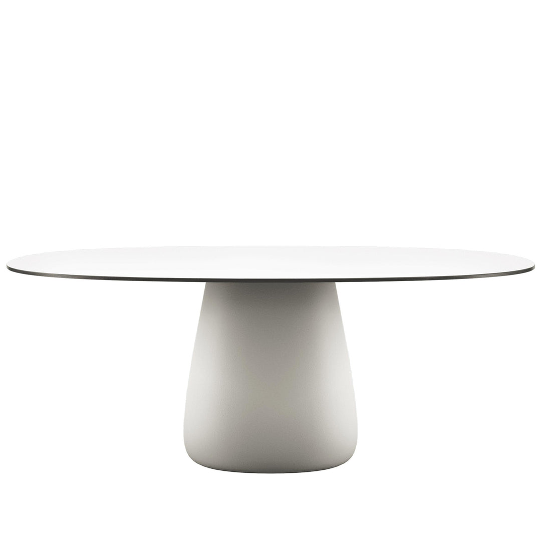 Oval Dining Table COBBLE by Elisa Giovannoni for Qeeboo 07