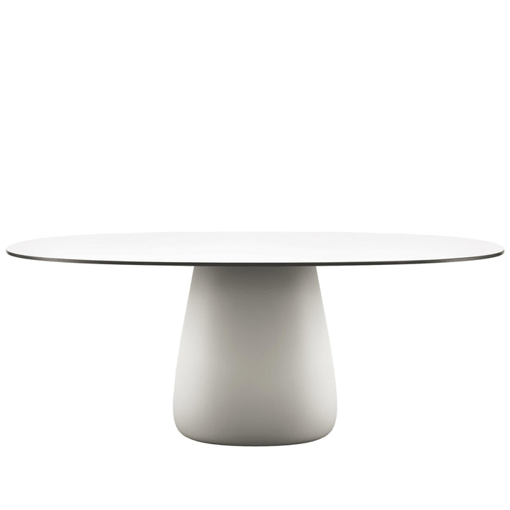 Oval Dining Table COBBLE by Elisa Giovannoni for Qeeboo 07