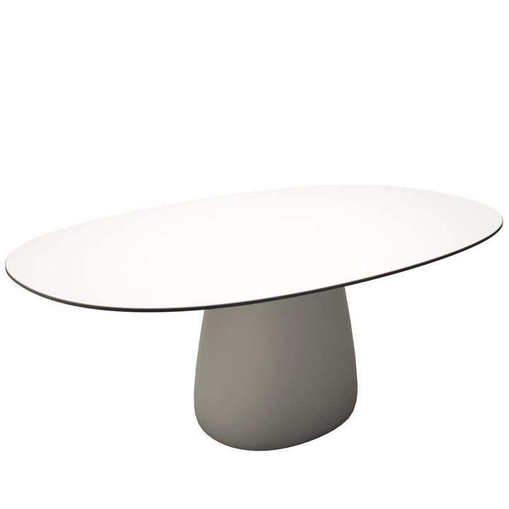 Oval Dining Table COBBLE by Elisa Giovannoni for Qeeboo 08