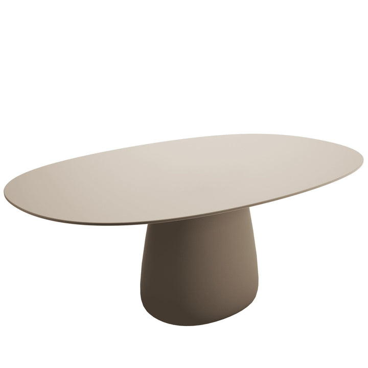 Oval Dining Table COBBLE by Elisa Giovannoni for Qeeboo 17