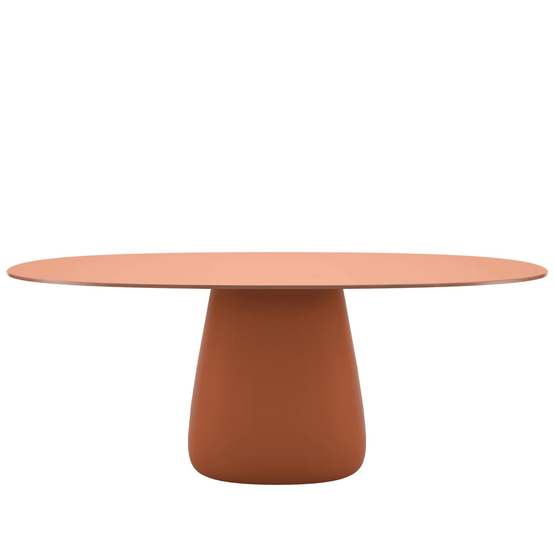 Oval Dining Table COBBLE by Elisa Giovannoni for Qeeboo 34