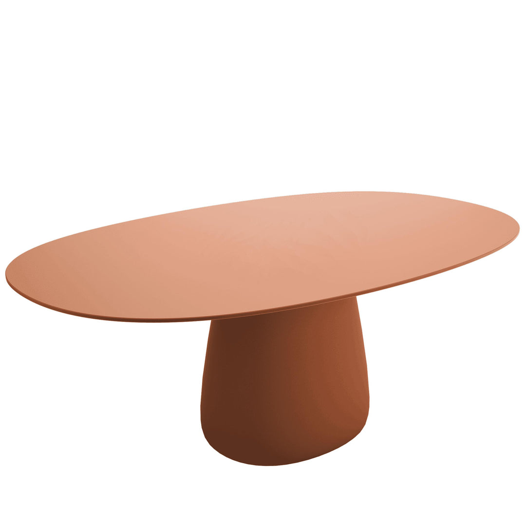 Oval Dining Table COBBLE by Elisa Giovannoni for Qeeboo 35