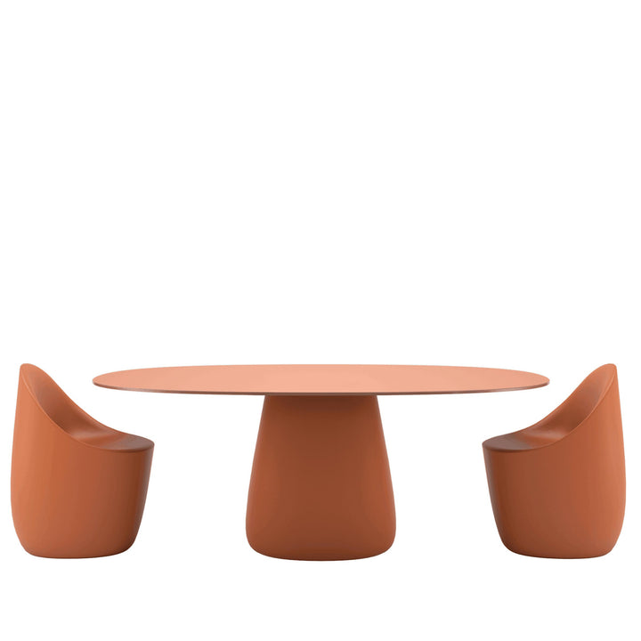 Oval Dining Table COBBLE by Elisa Giovannoni for Qeeboo 36