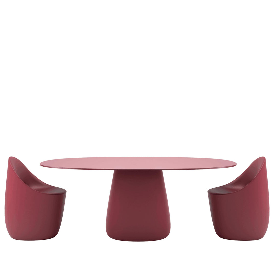 Oval Dining Table COBBLE by Elisa Giovannoni for Qeeboo 27