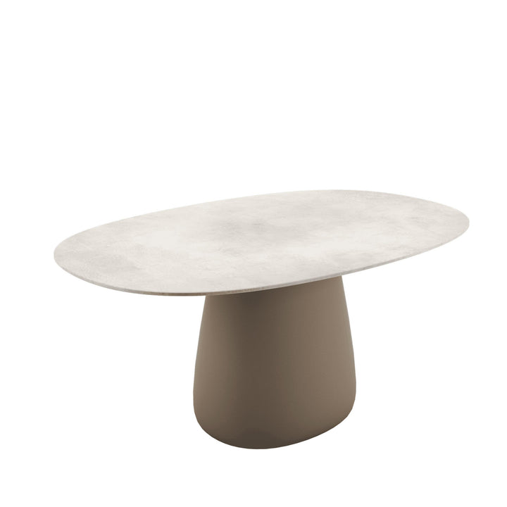 Stoneware Dining Table COBBLE by Elisa Giovannoni for Qeeboo 04