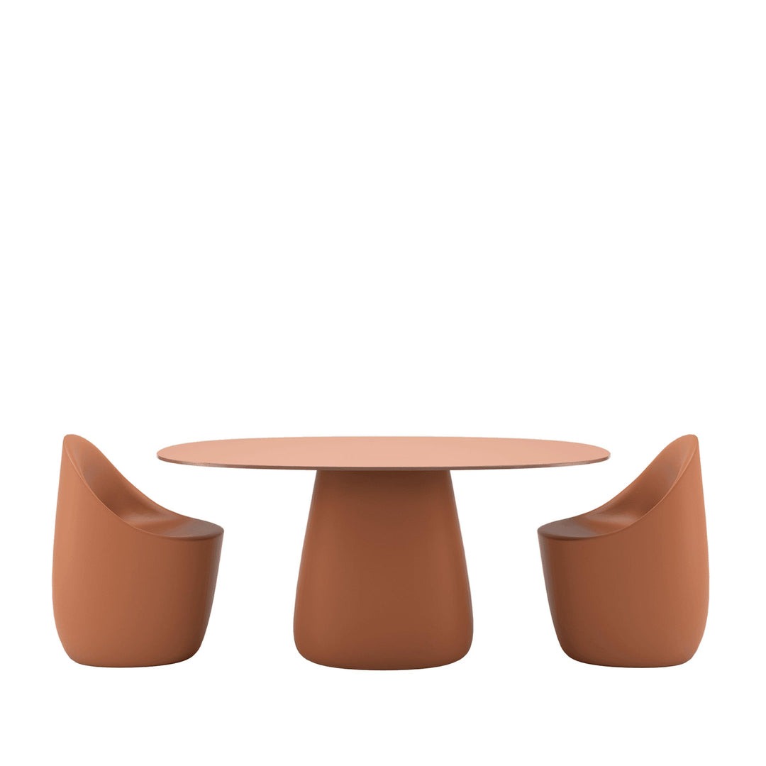 Oval Dining Table COBBLE by Elisa Giovannoni for Qeeboo 33