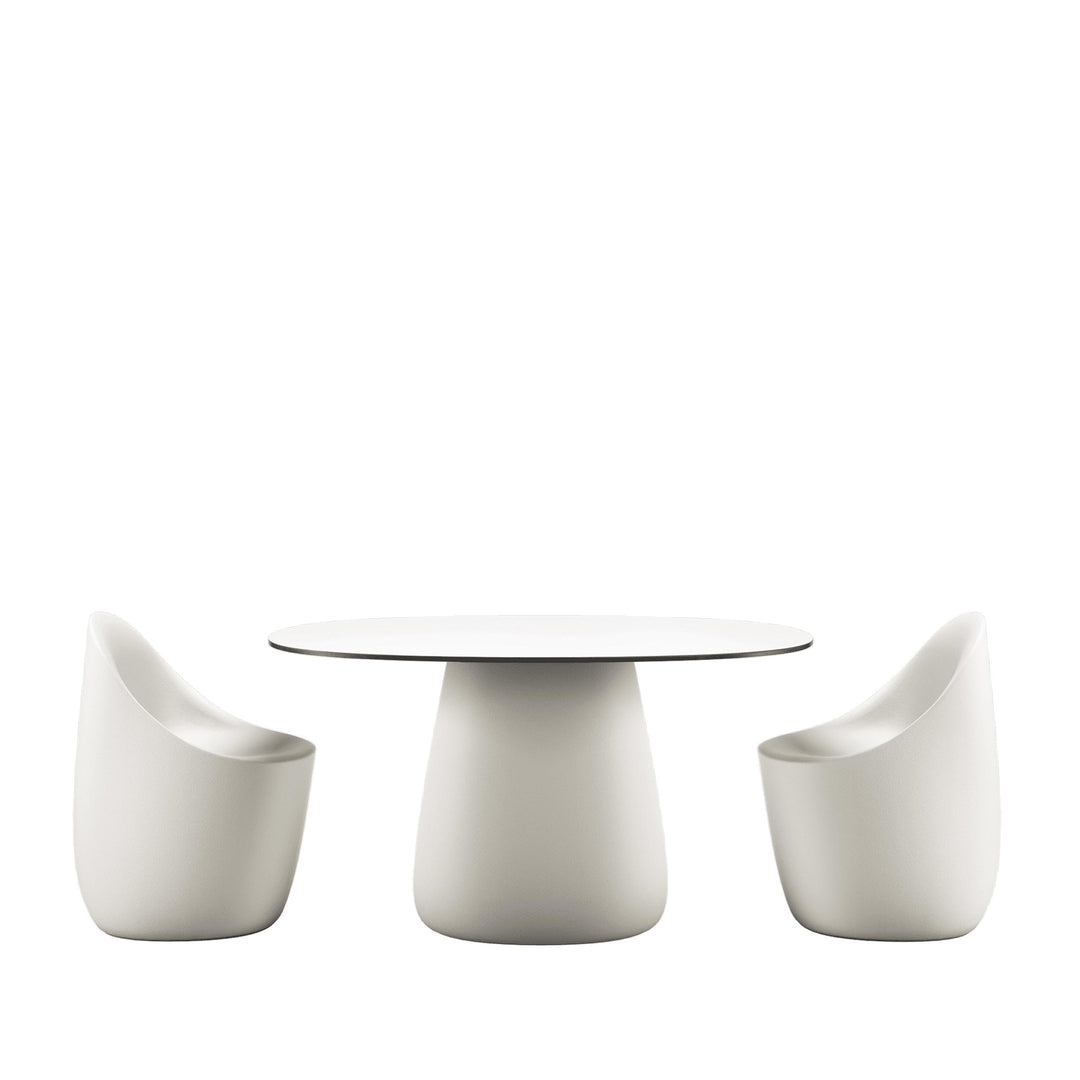 Oval Dining Table COBBLE by Elisa Giovannoni for Qeeboo 03