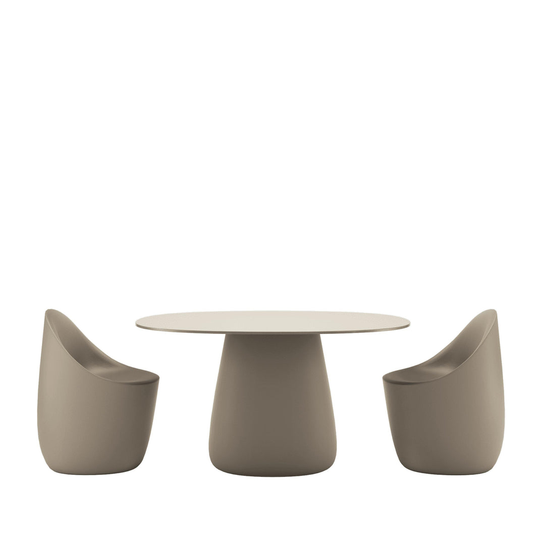 Oval Dining Table COBBLE by Elisa Giovannoni for Qeeboo 12