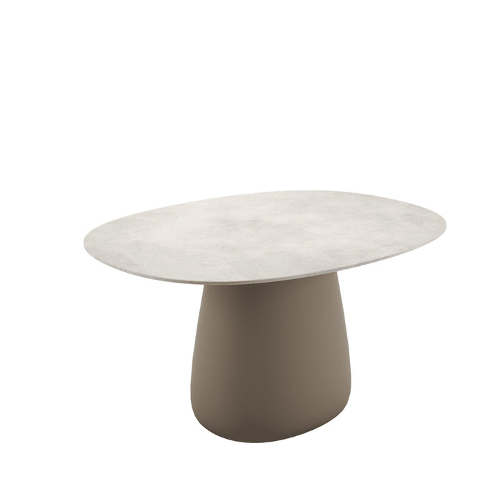 Stoneware Dining Table COBBLE by Elisa Giovannoni for Qeeboo 03