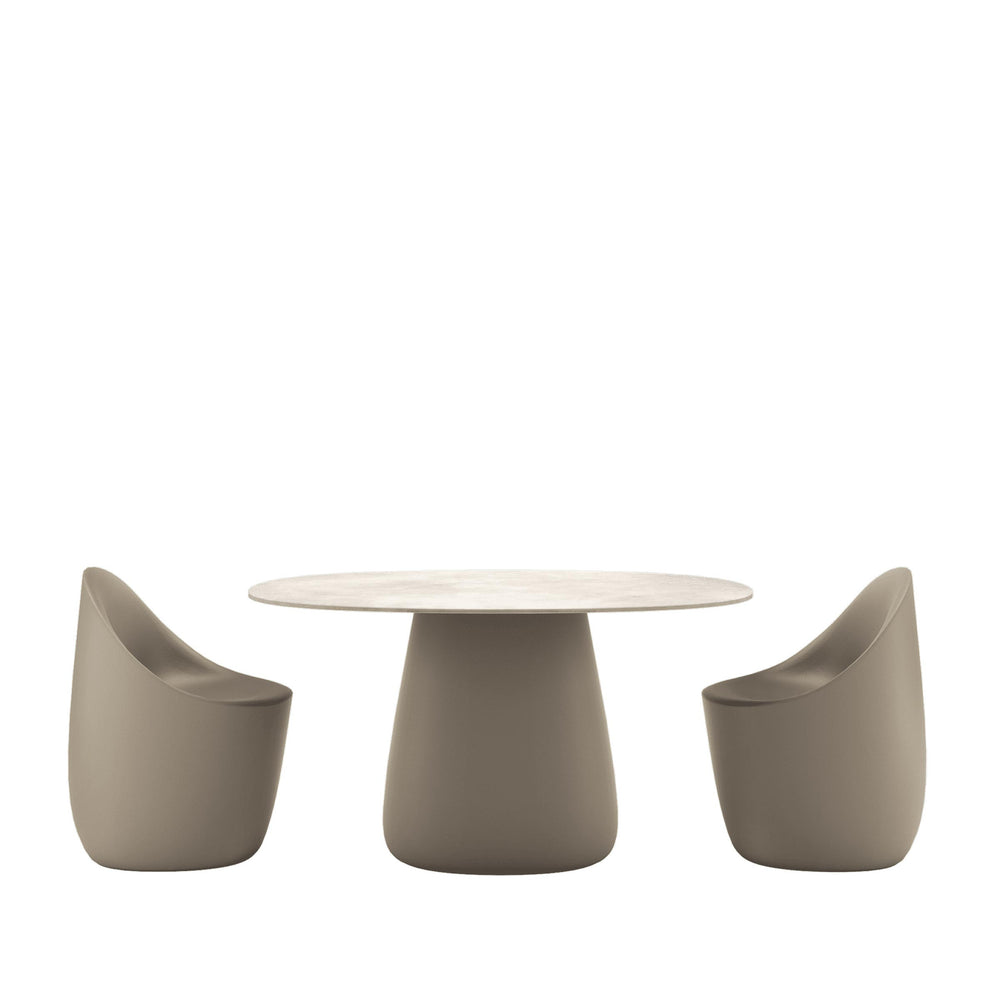 Stoneware Dining Table COBBLE by Elisa Giovannoni for Qeeboo 02