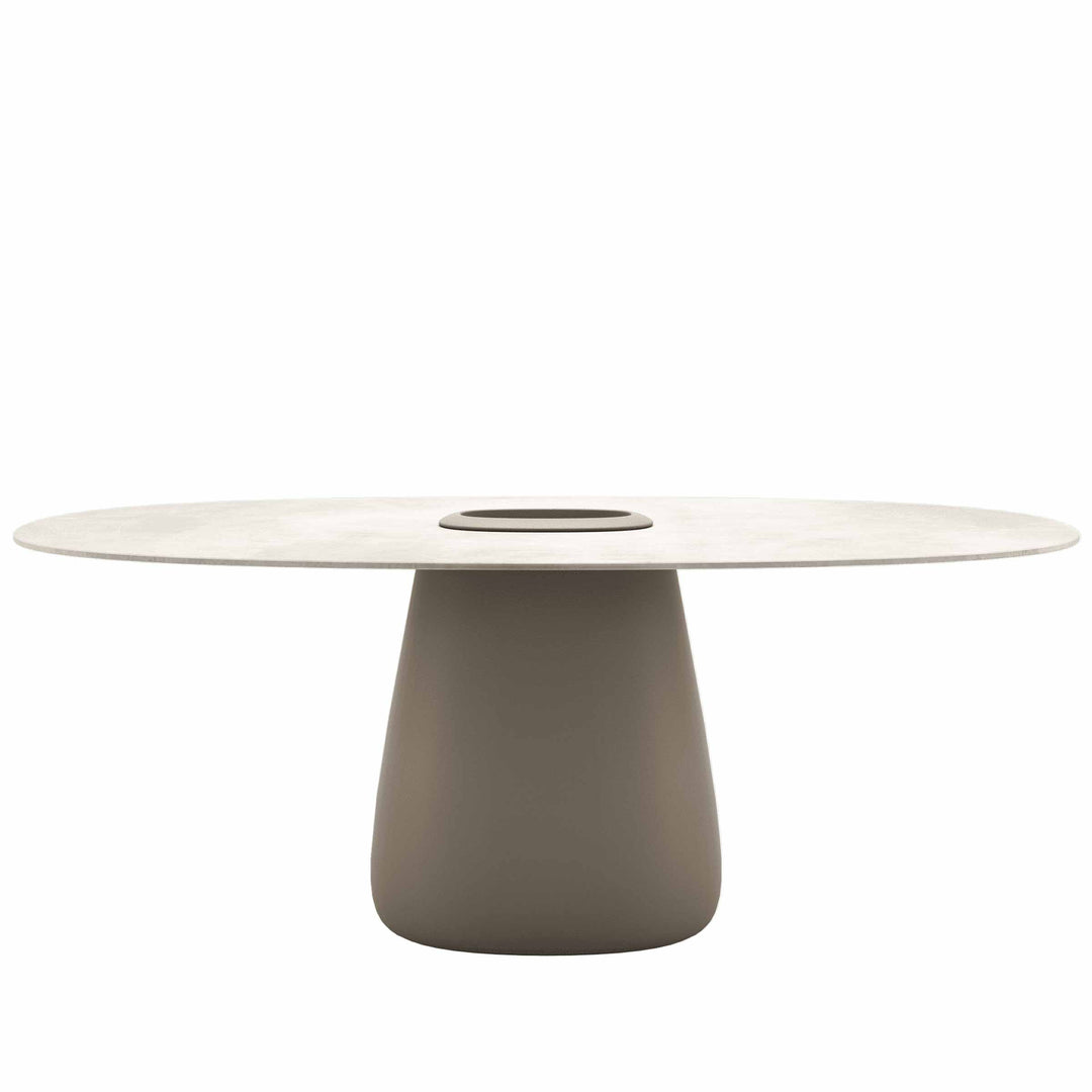 Stoneware Dining Table COBBLE BUCKET by Elisa Giovannoni for Qeeboo 07