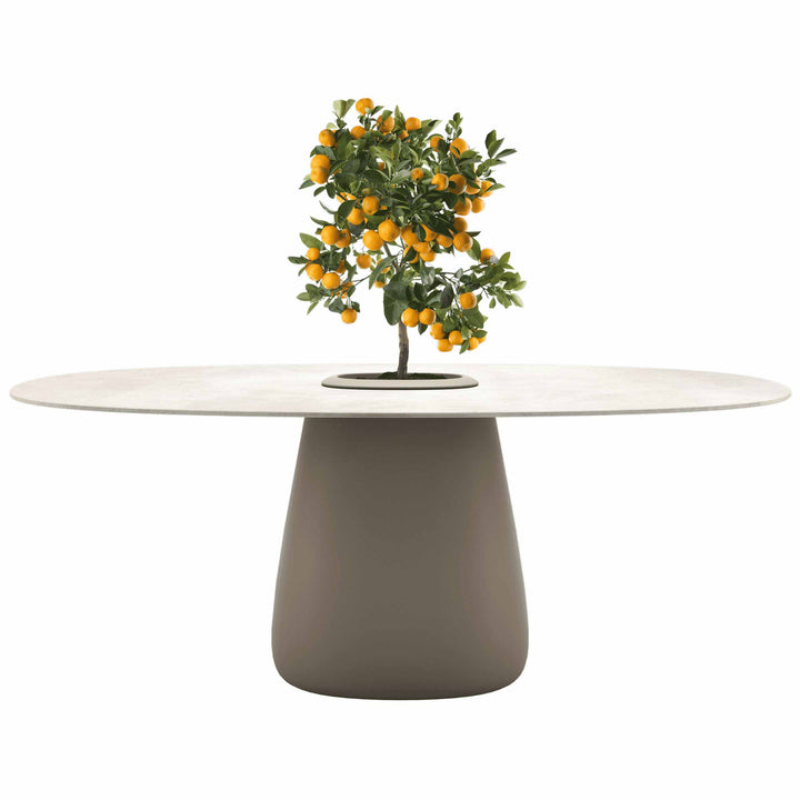 Stoneware Dining Table COBBLE BUCKET by Elisa Giovannoni for Qeeboo 06