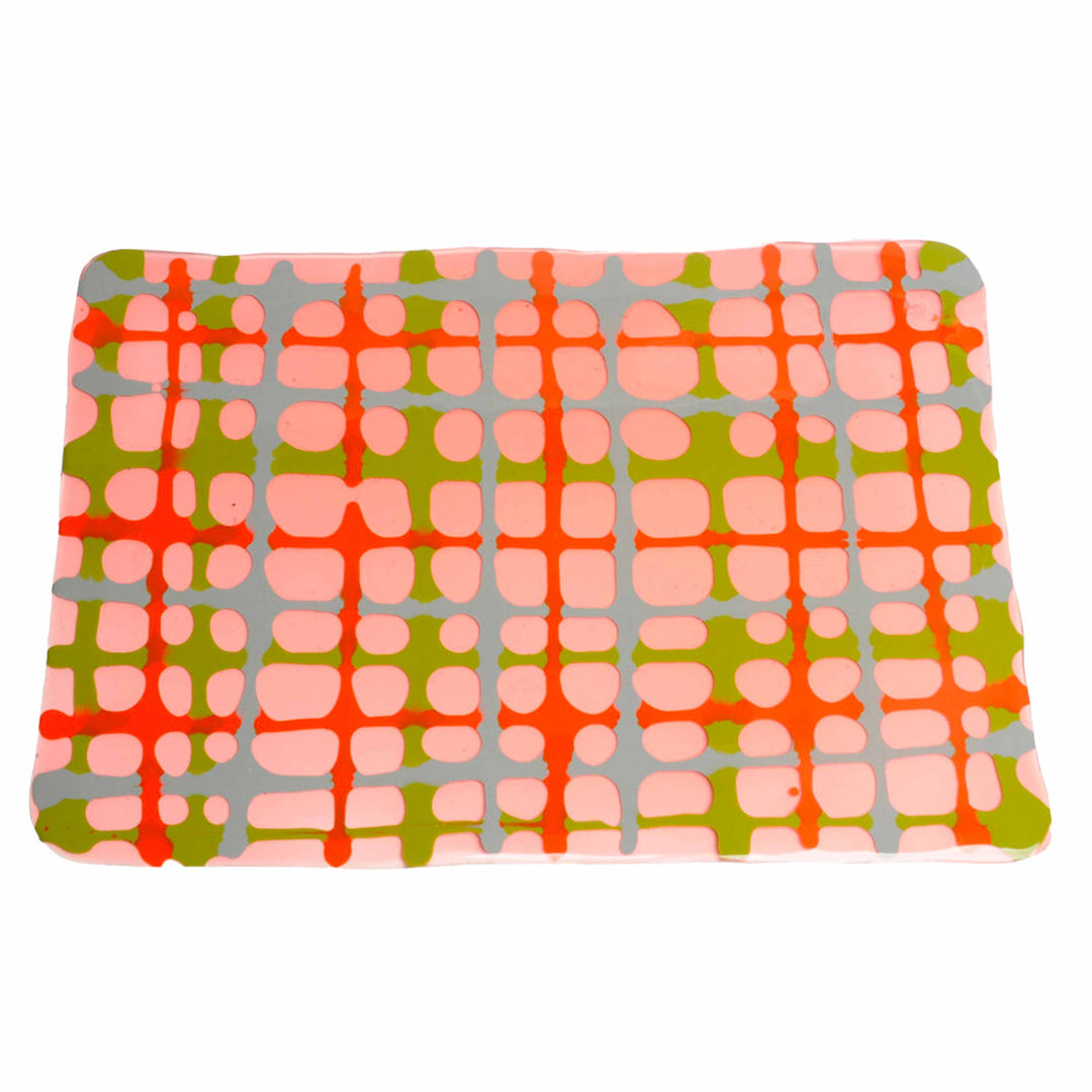 Placemat TARTAN Light Ruby Green Set of Four by Paola Navone for Corsi Design 01