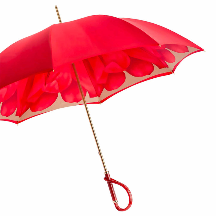 Umbrella RED DAHLIA DOUBLE CLOTH by Pasotti 06