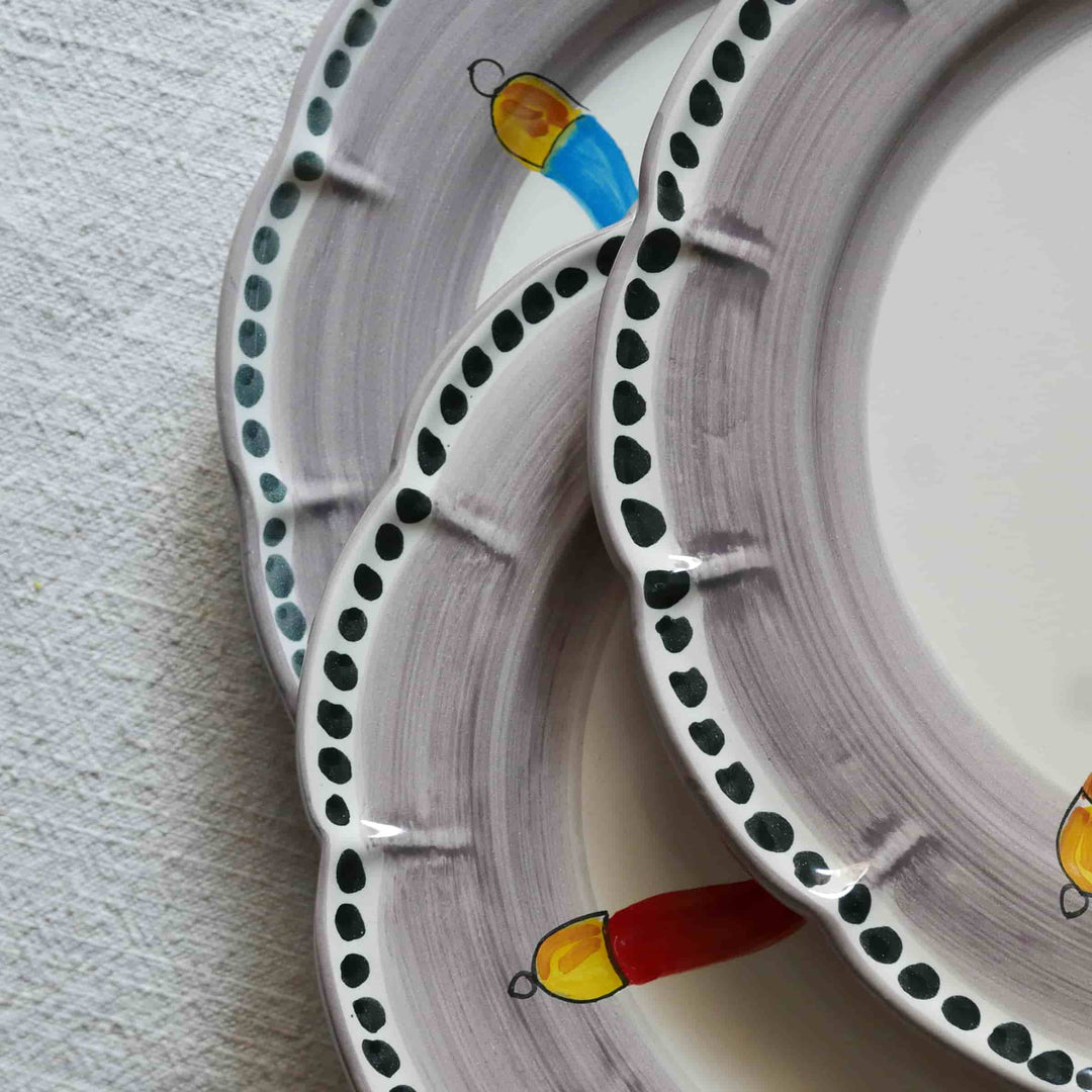 Assiette à fruits en céramique VIETRI - FORTUNA par Germana Scapellato pour Wtfb