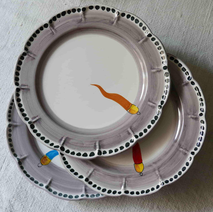 Ceramic Round Serving Plate VIETRI - FORTUNA by Germana Scapellato for Wtfb