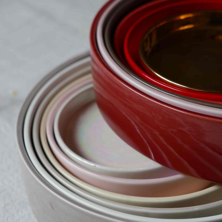 Ceramic Concentric Platters LA CERCHIA - I BASTIONI Set of Six by Germana Scapellato for Wtfb