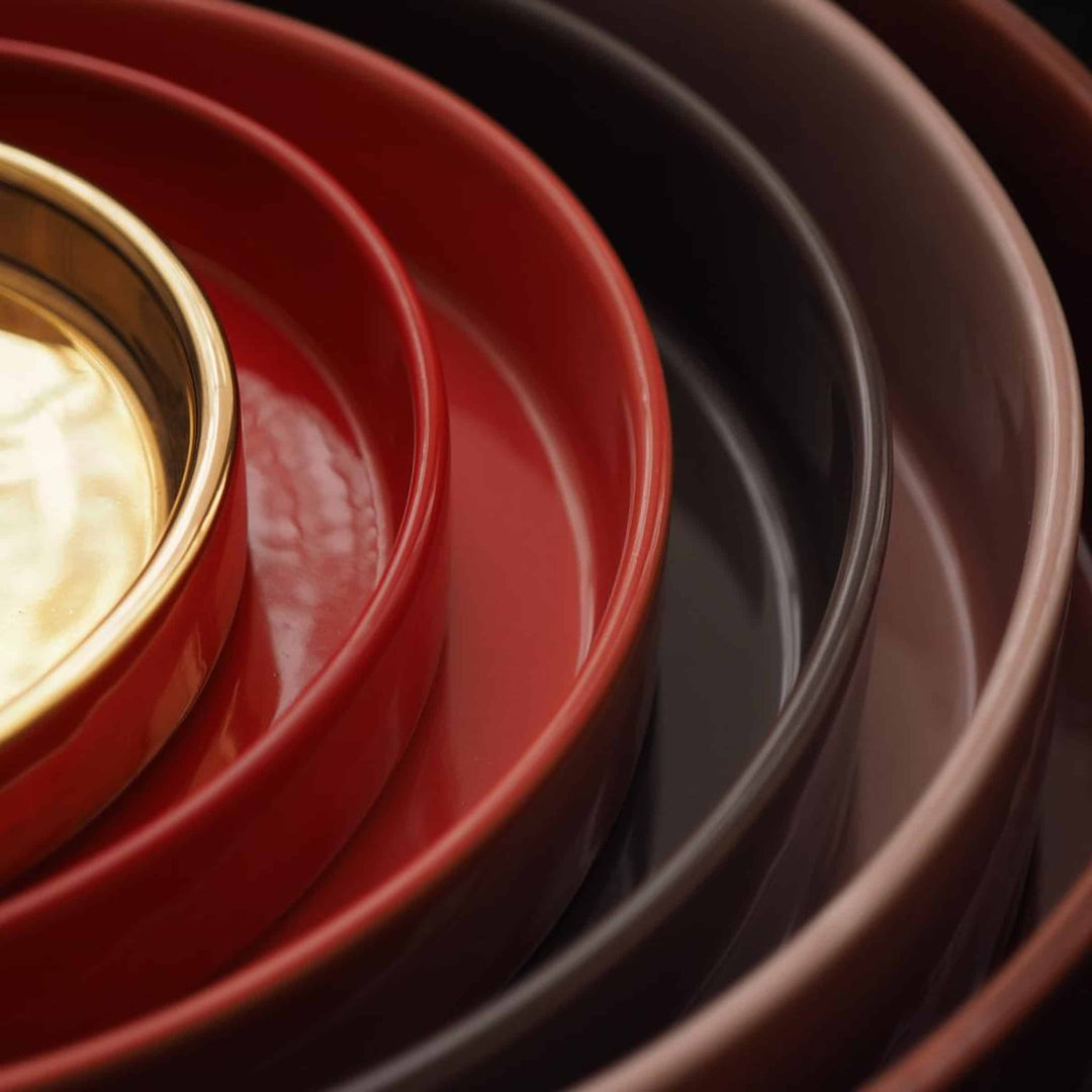 Ceramic Concentric Platters LA CERCHIA - I BASTIONI Set of Six by Germana Scapellato for Wtfb