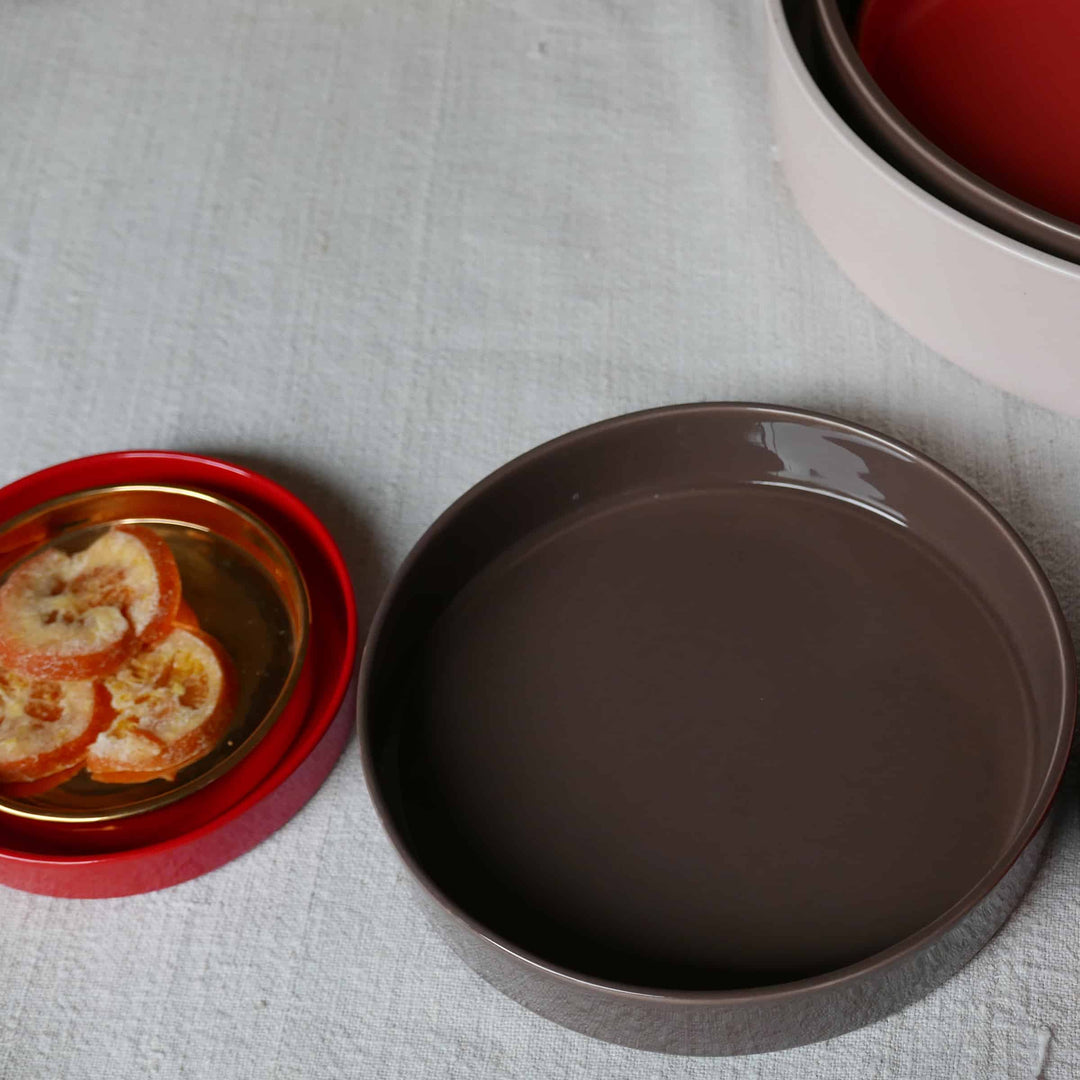 Ceramic Concentric Platters LA CERCHIA - I BASTIONI Set of Six by Germana Scapellato for Wtfb