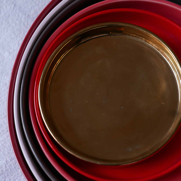 Ceramic Concentric Platters LA CERCHIA - I BASTIONI Set of Six by Germana Scapellato for Wtfb