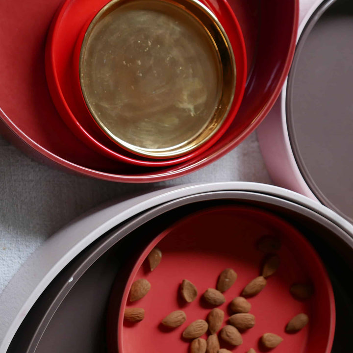 Ceramic Concentric Platters LA CERCHIA - I BASTIONI Set of Six by Germana Scapellato for Wtfb