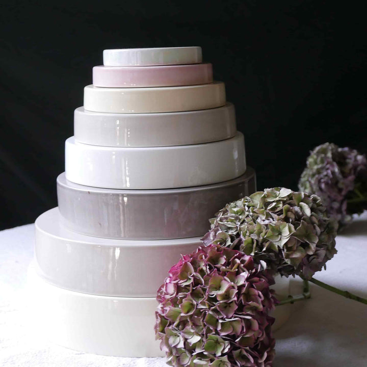 Vassoi Concentrici in Ceramica LA CERCHIA - CIRCONVALLAZIONE Set di Sei di Germana Scapellato per Wtfb