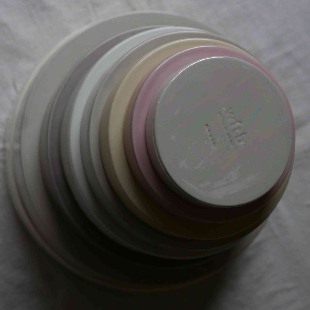 Vassoi Concentrici in Ceramica LA CERCHIA - CIRCONVALLAZIONE Set di Sei di Germana Scapellato per Wtfb