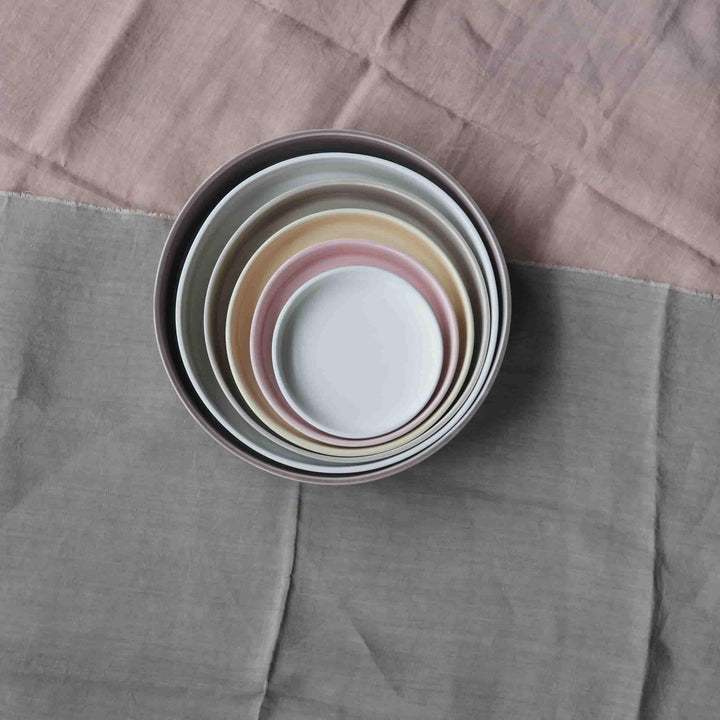 Vassoi Concentrici in Ceramica LA CERCHIA - CIRCONVALLAZIONE Set di Sei di Germana Scapellato per Wtfb