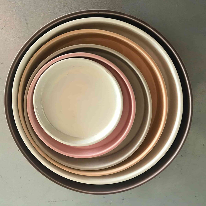 Vassoi Concentrici in Ceramica LA CERCHIA - CIRCONVALLAZIONE Set di Sei di Germana Scapellato per Wtfb