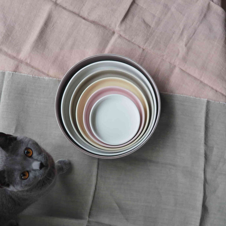 Vassoi Concentrici in Ceramica LA CERCHIA - CIRCONVALLAZIONE Set di Sei di Germana Scapellato per Wtfb