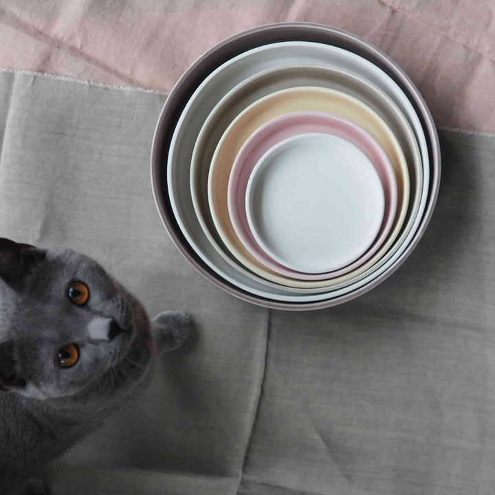 Vassoi Concentrici in Ceramica LA CERCHIA - CIRCONVALLAZIONE Set di Sei di Germana Scapellato per Wtfb