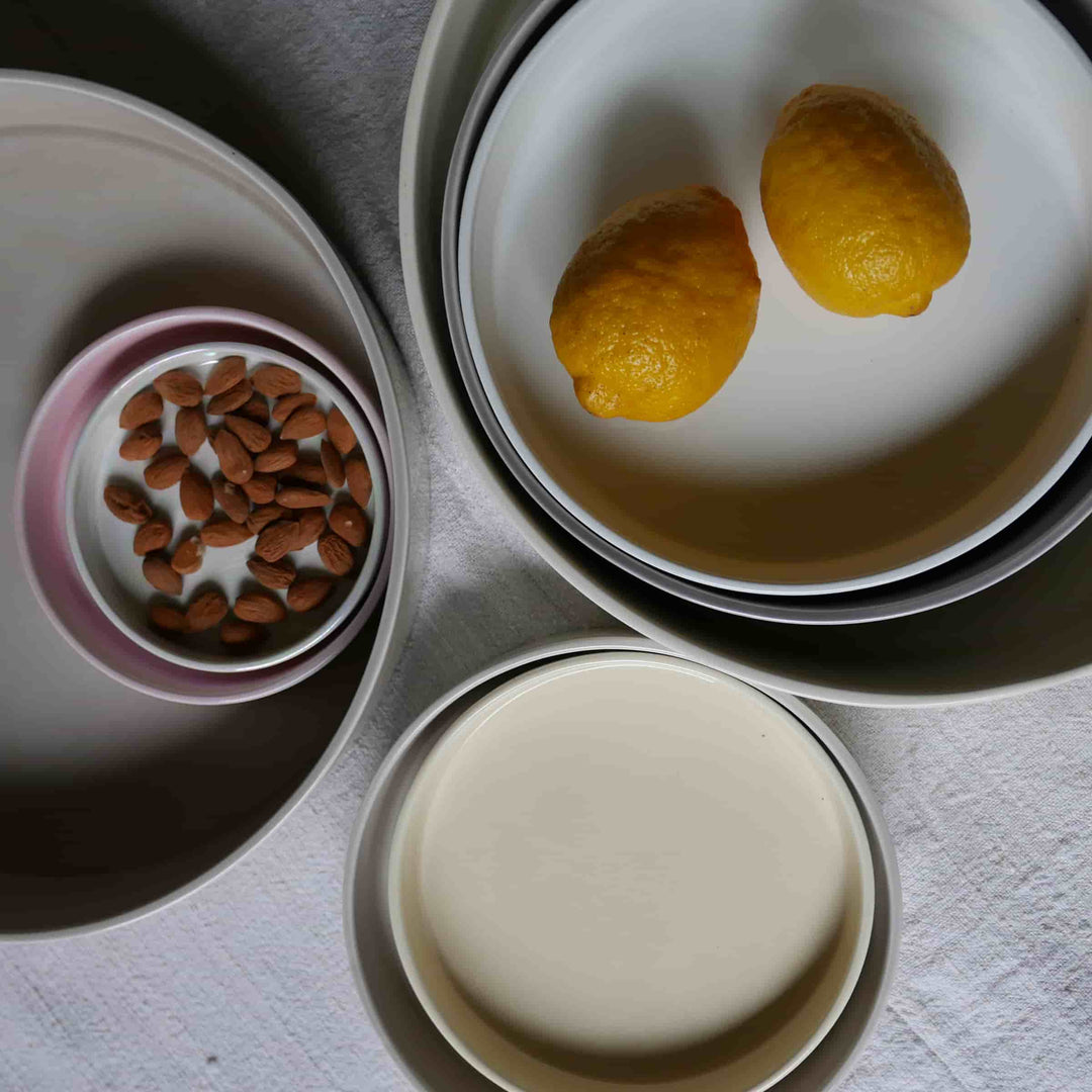 Vassoi Concentrici in Ceramica LA CERCHIA - CIRCONVALLAZIONE Set di Sei di Germana Scapellato per Wtfb