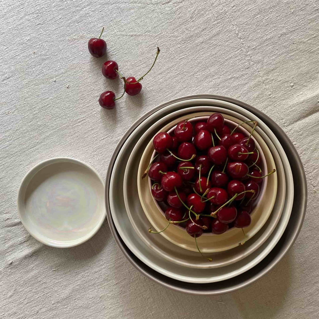 Vassoi Concentrici in Ceramica LA CERCHIA - CIRCONVALLAZIONE Set di Sei di Germana Scapellato per Wtfb