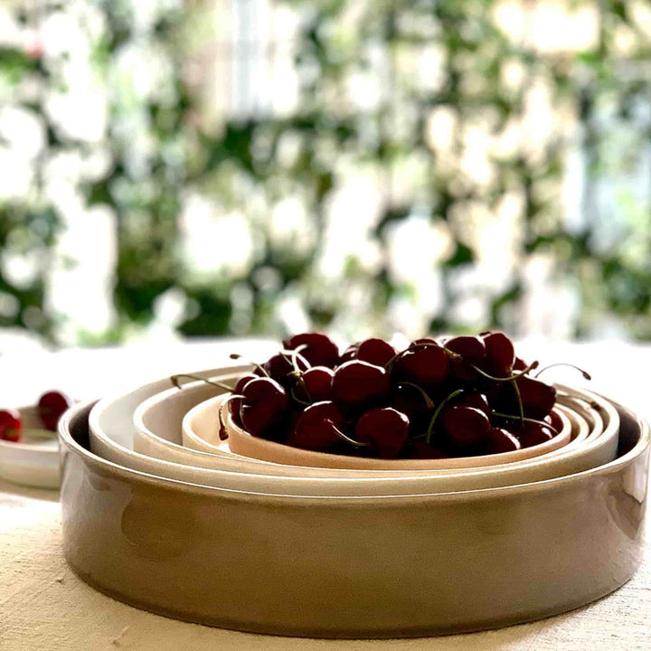 Vassoi Concentrici in Ceramica LA CERCHIA - CIRCONVALLAZIONE Set di Sei di Germana Scapellato per Wtfb