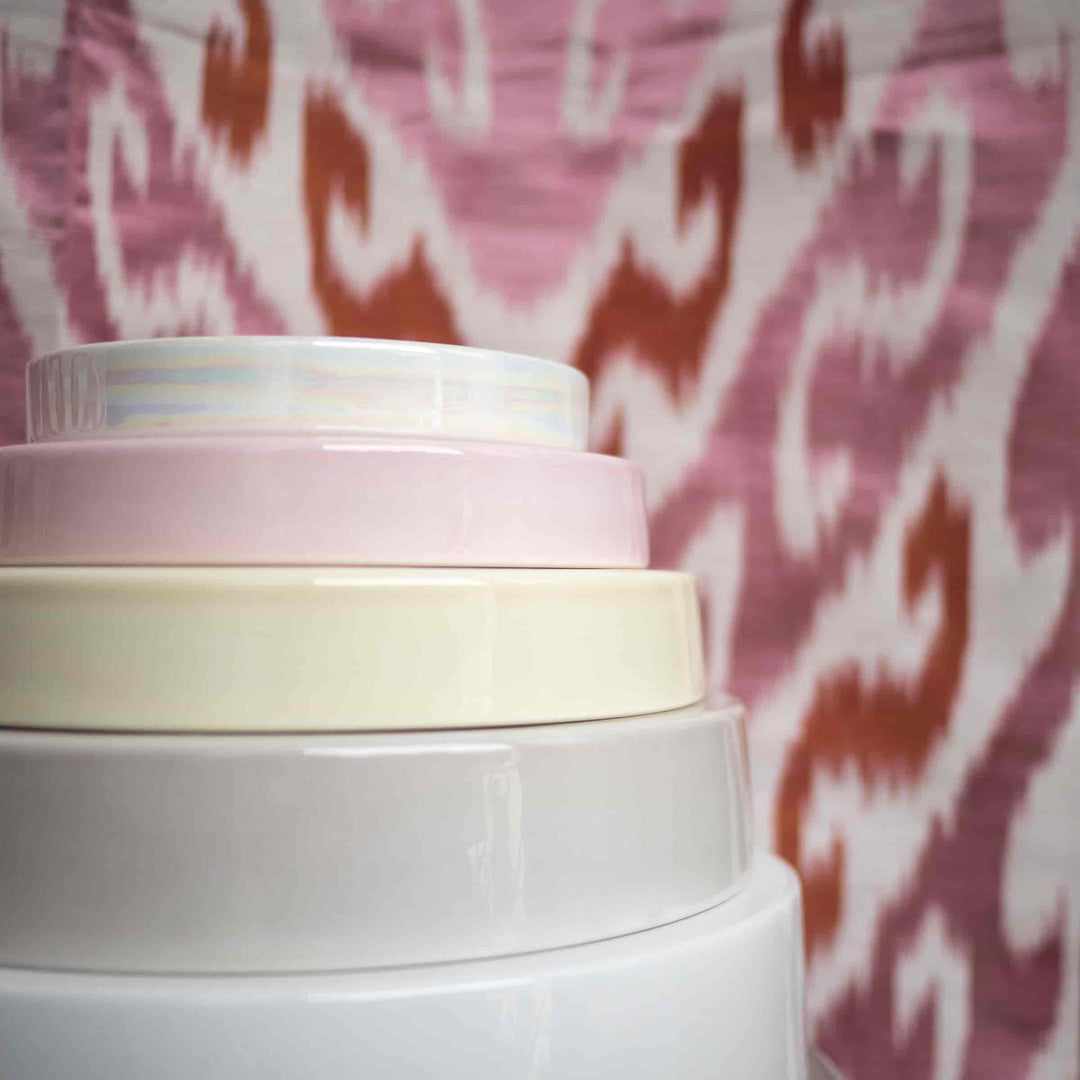 Vassoi Concentrici in Ceramica LA CERCHIA - CIRCONVALLAZIONE Set di Sei di Germana Scapellato per Wtfb