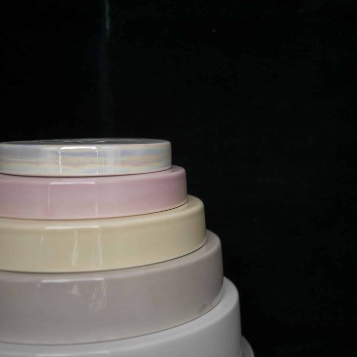 Vassoi Concentrici in Ceramica LA CERCHIA - CIRCONVALLAZIONE Set di Sei di Germana Scapellato per Wtfb