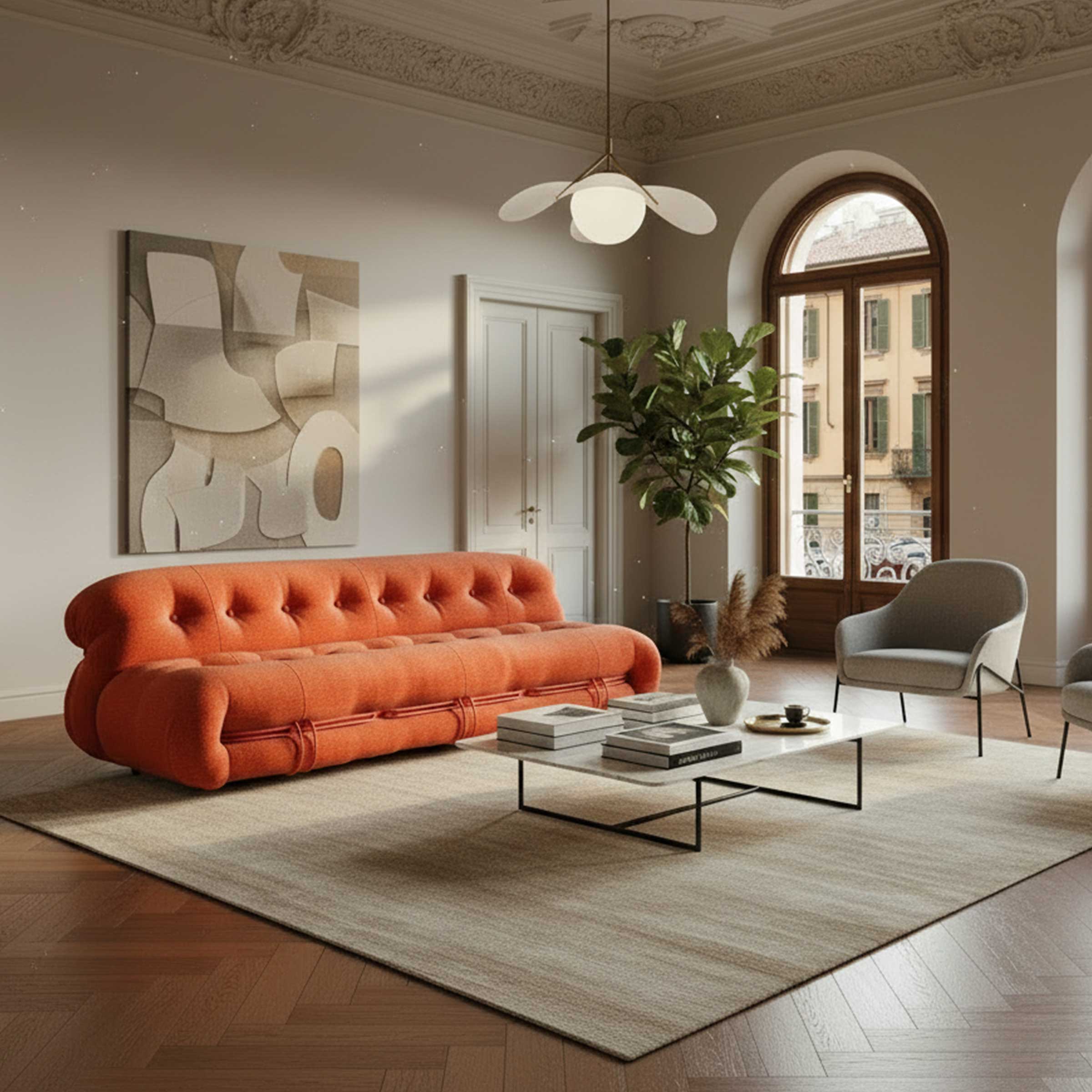 Sofa SORIANA by Afra & Tobia Scarpa for Cassina. Shop on Design Italy
