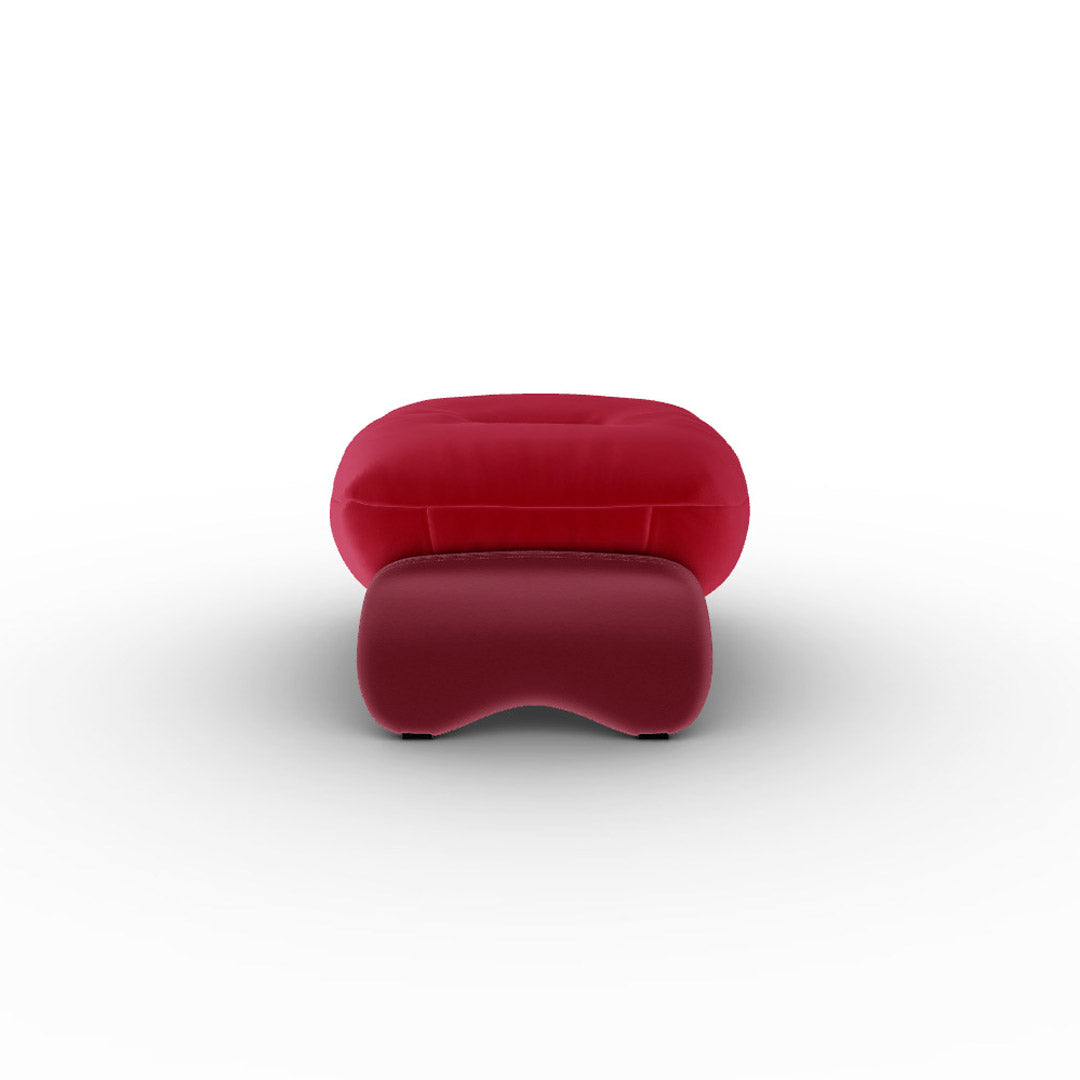 Leather Ottoman SQUASH by Faye Toogood for Poltrona Frau. Shop on