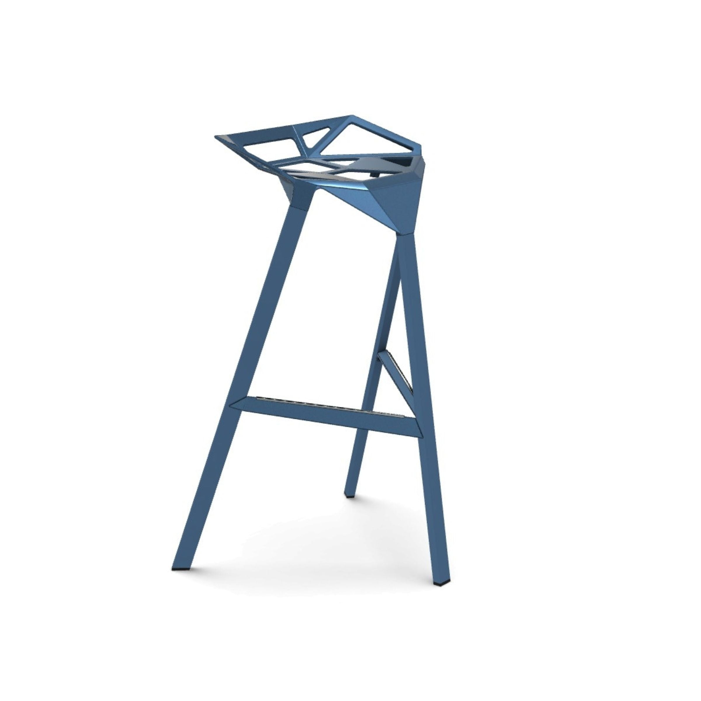Outdoor Stackable Stool ONE Painted Aluminium by Konstantin Grcic