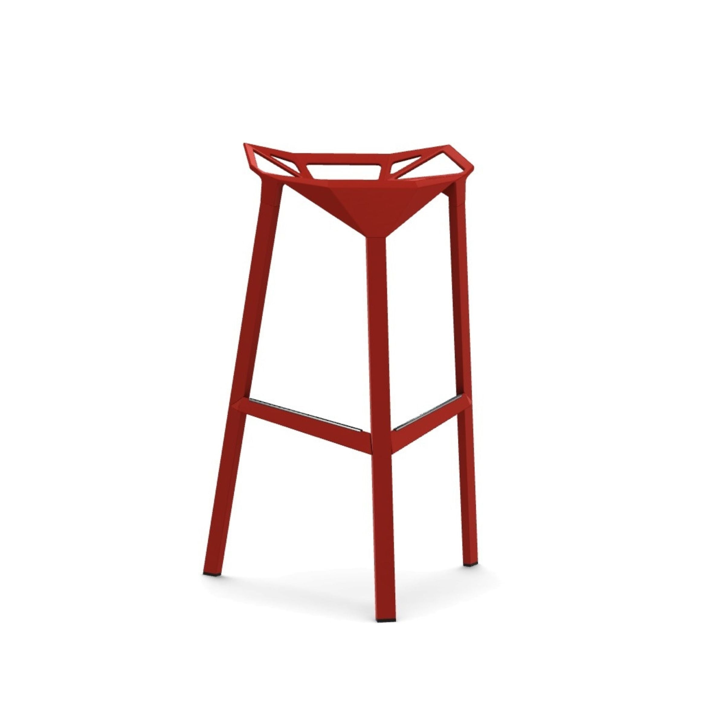 Outdoor Stackable Stool ONE Painted Aluminium by Konstantin Grcic
