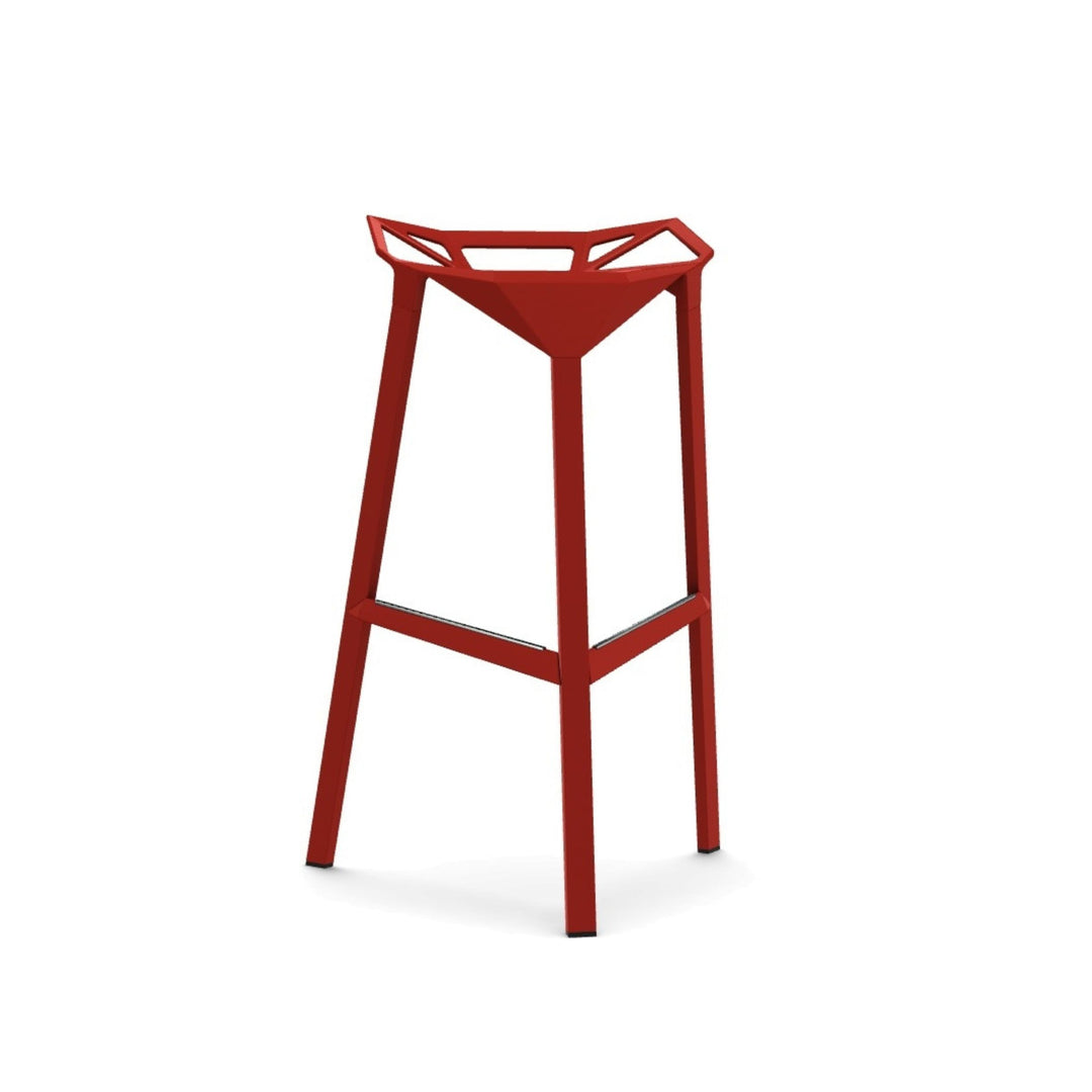 Outdoor Stackable Stool ONE Painted Aluminium by Konstantin Grcic for Magis