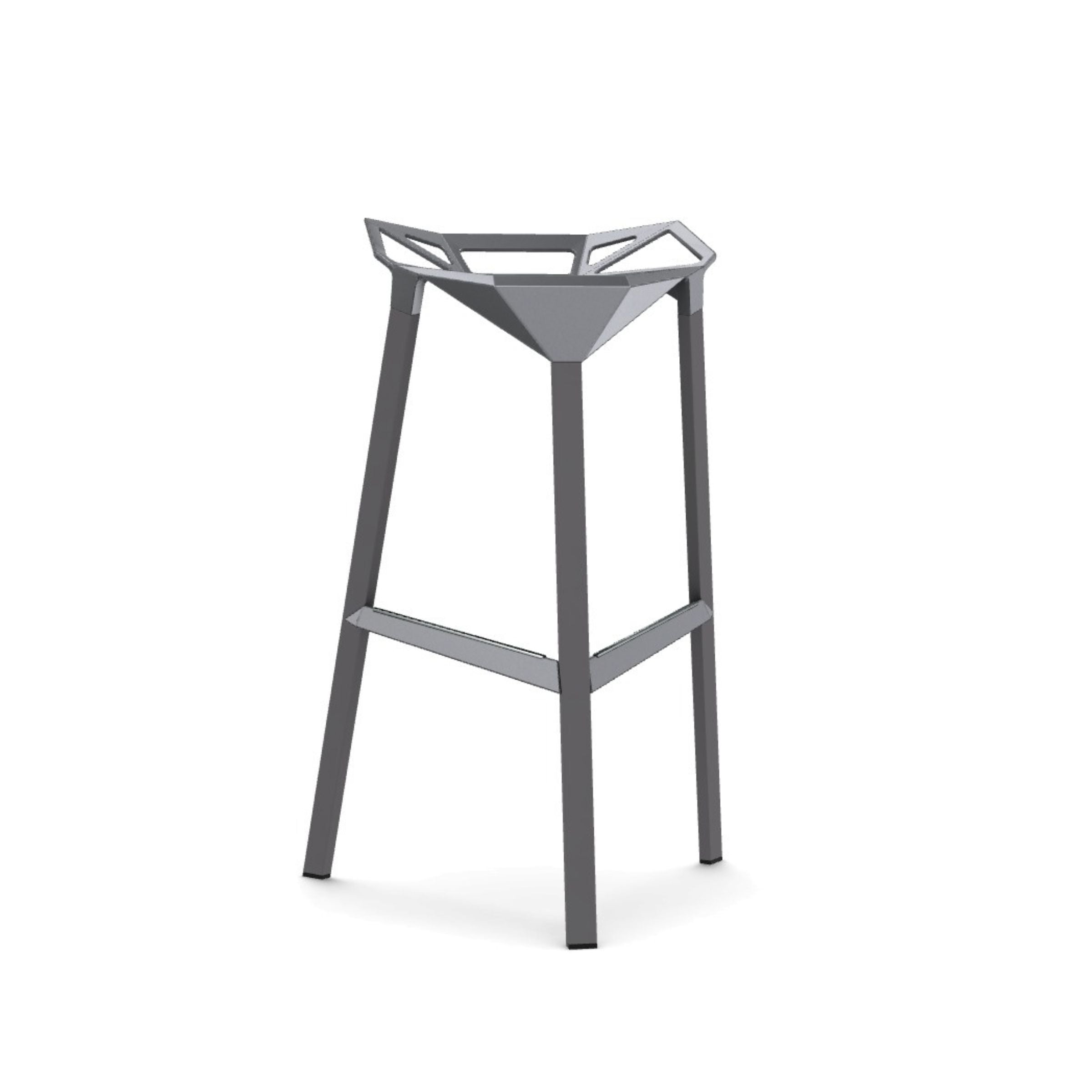 Outdoor Stackable Stool ONE Painted Aluminium by Konstantin Grcic