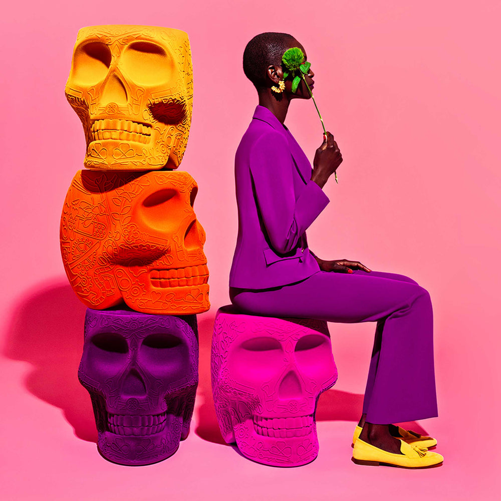 Mexico stool by Studio Job for Qeeboo, bold contemporary designer seating.