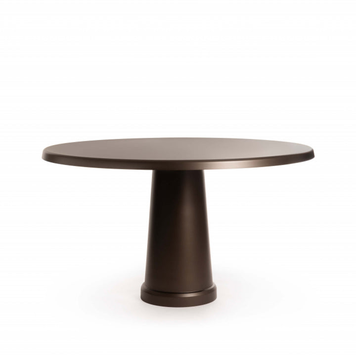 Dark Bronze All Round dining table by From Industrial Design for Magis, contemporary designer table