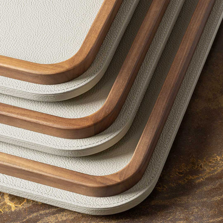 Leather Tray TABLEWARE COLLECTION by Giobagnara for Poltrona Frau 6