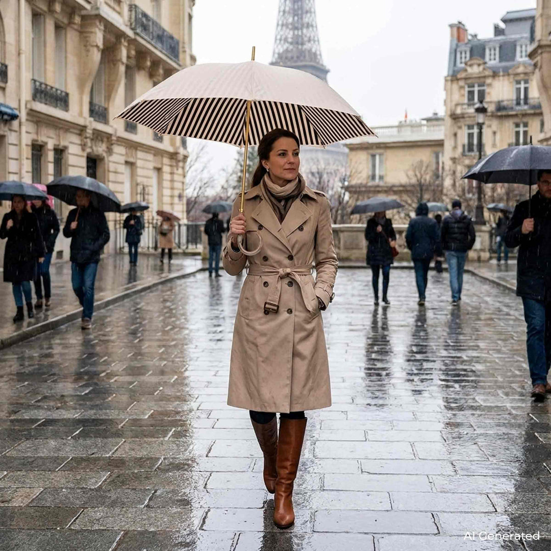 Regenschirm IVORY mit Acetatgriff von Pasotti