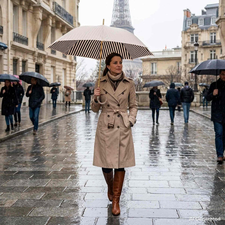 Regenschirm IVORY mit Acetatgriff von Pasotti