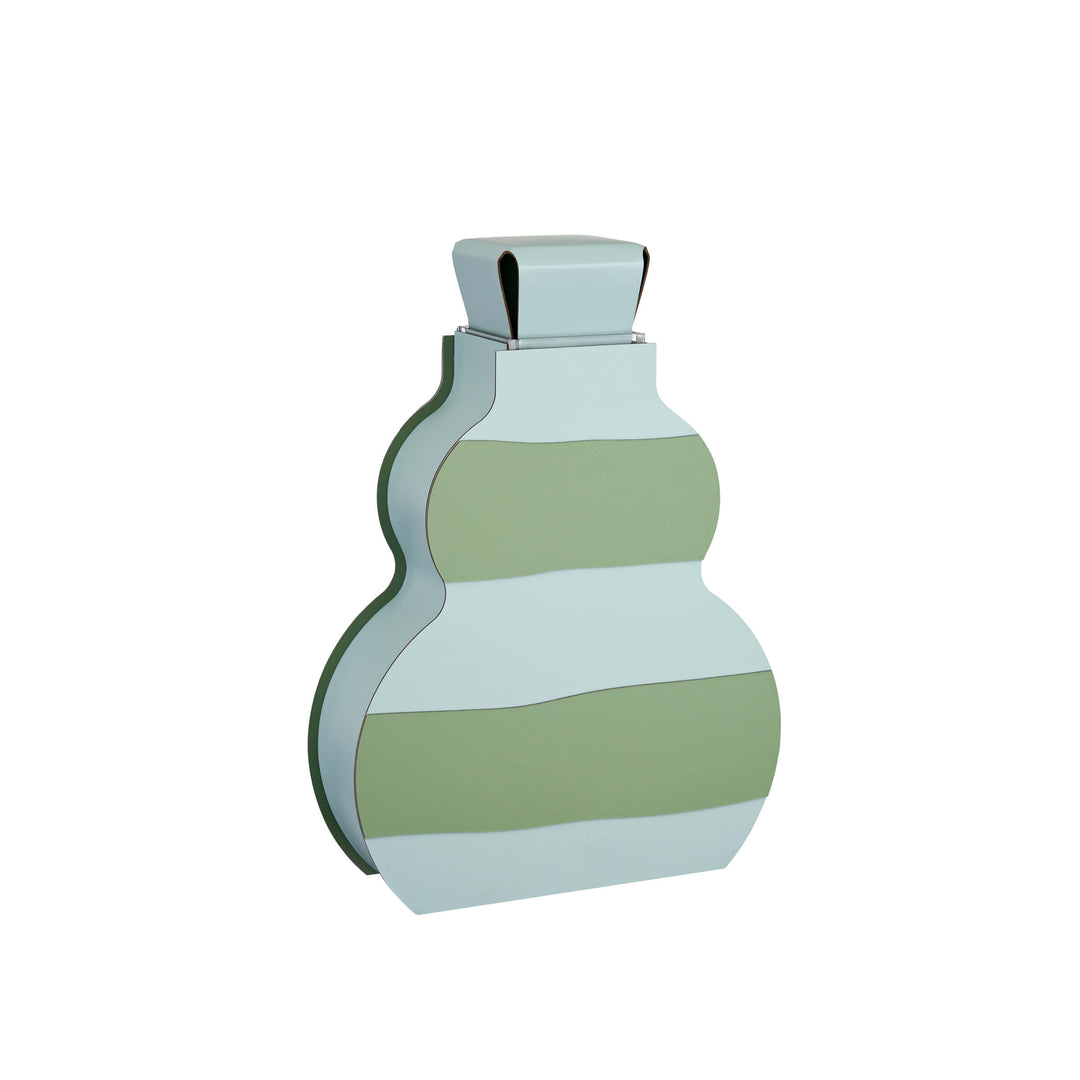 Leder-Dekorationsobjekt VASE OTTO GRAPHIC von Gianpaolo Venier für ADJ STYLE