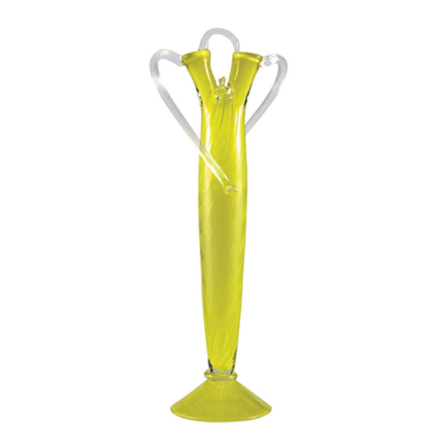 argencourt yellow and transparent vase by Borek Sipek