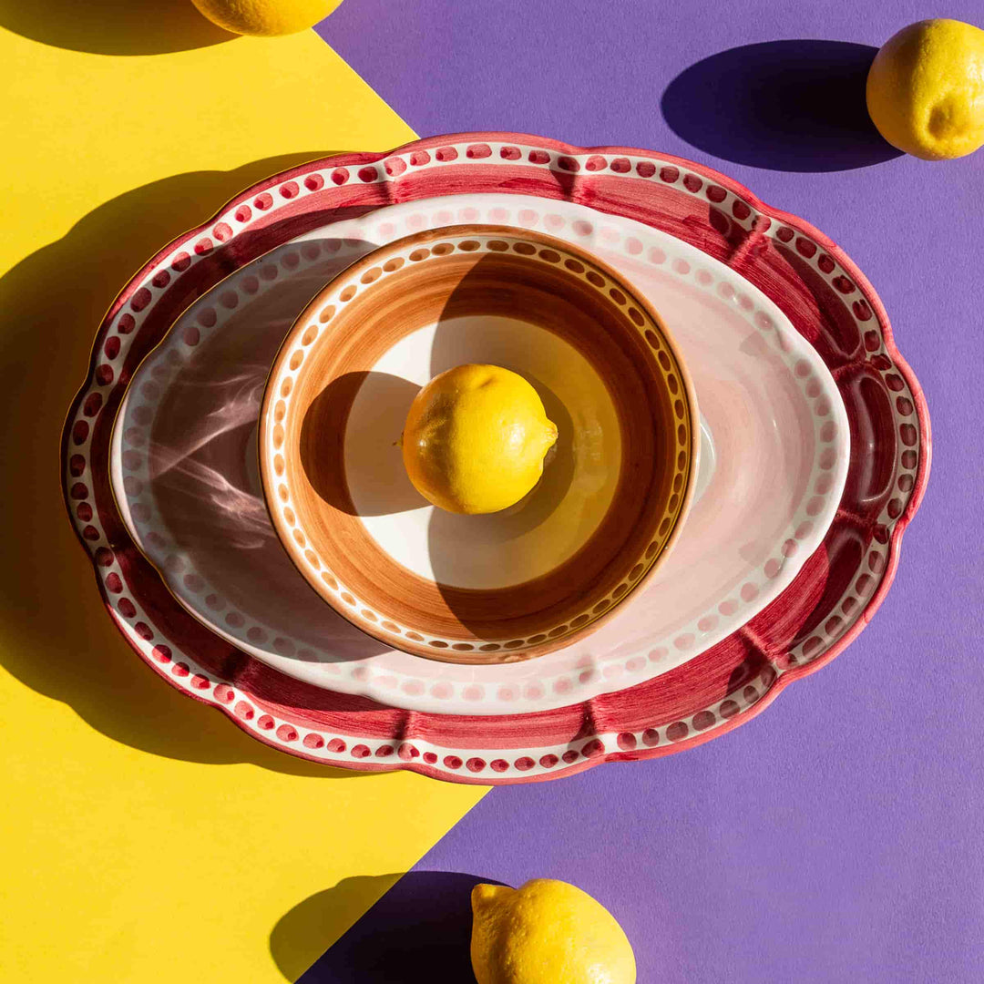 Ceramic Oval Serving Plate VIETRI - I COLORATI by Germana Scapellato for Wtfb